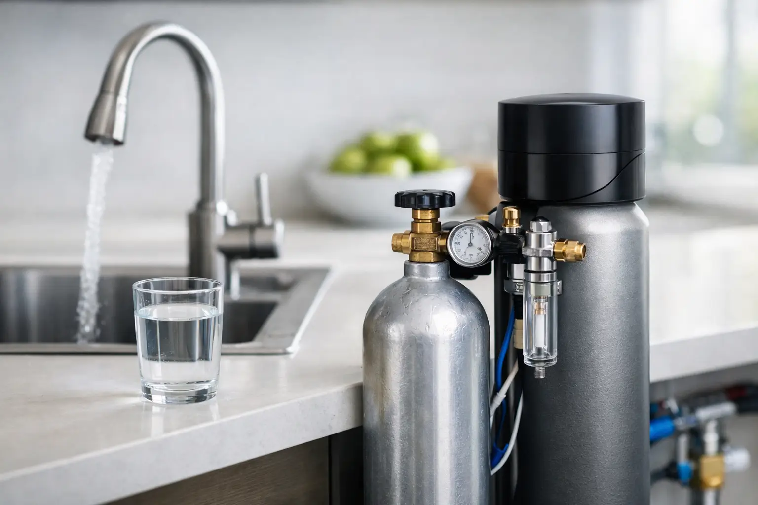 Adoucisseur d'eau au CO₂